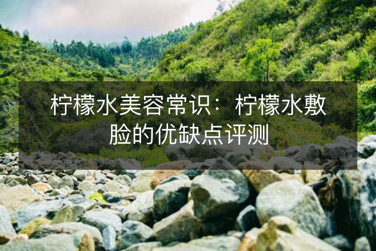 柠檬水美容常识:柠檬水敷脸的优缺点评测 柠檬水美容常识:柠檬水敷脸的优缺点评测